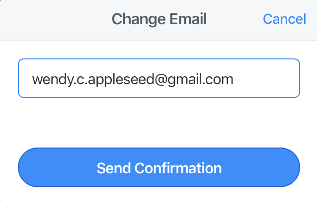 Change your email address