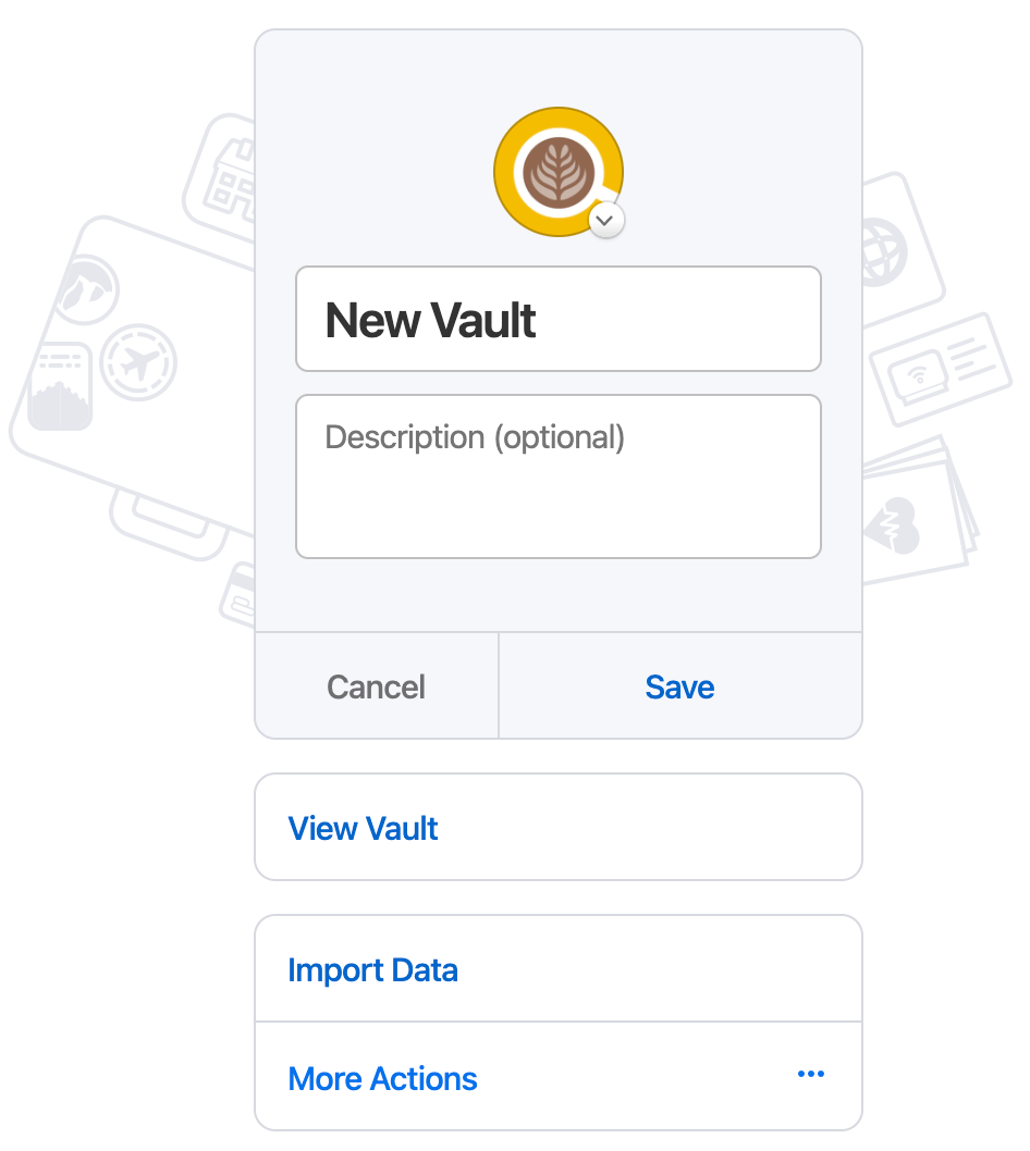 share 1password vault