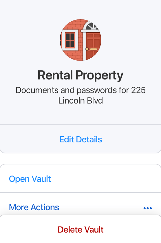 1password vaults