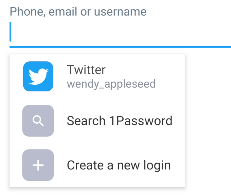 自動入力を使ってパスワードを入力する