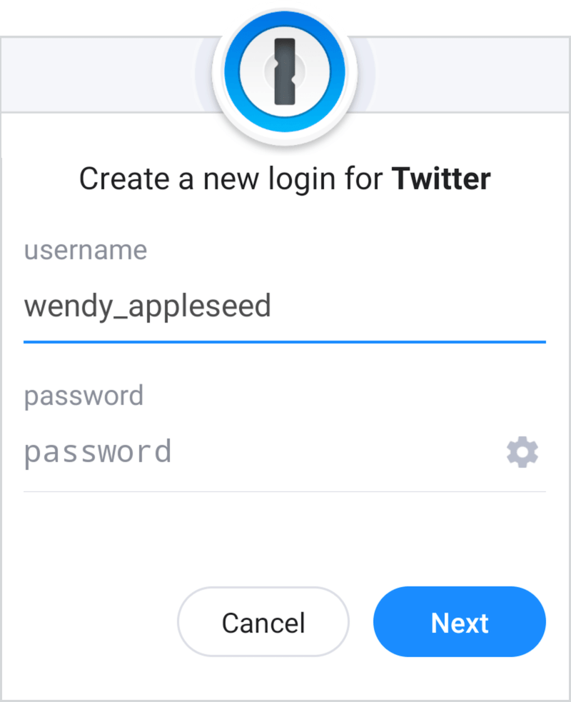 Utiliser 1Password pour ouvrir des nouveaux comptes