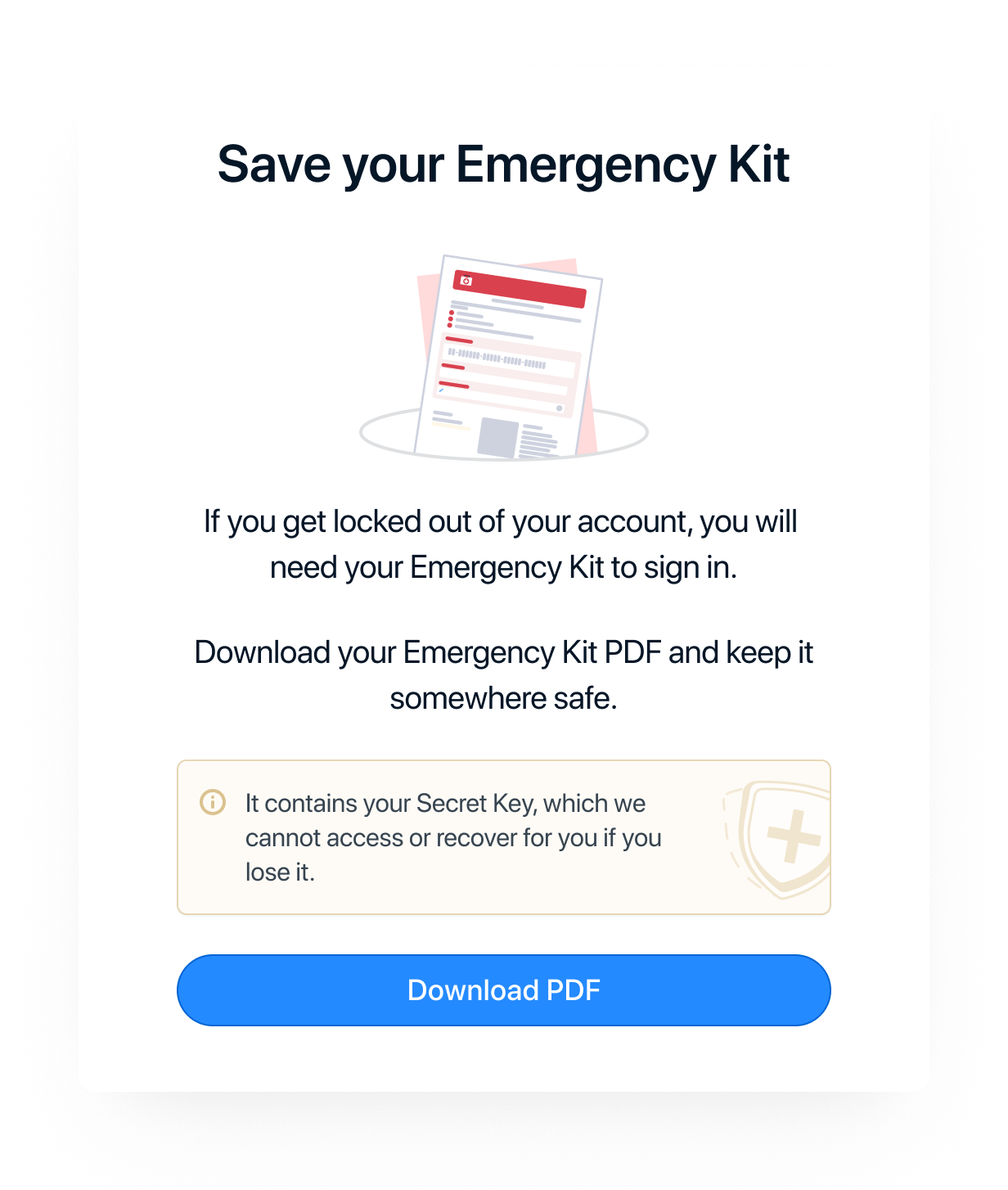 Your Emergency Kit for 1Password
