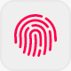 the unlock with fingerprint button