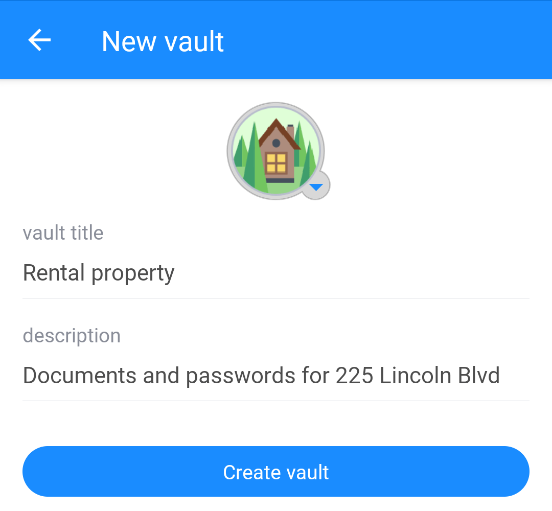 Create a new vault on 1Password.com