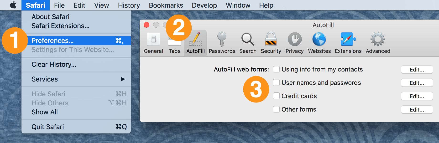 1password Safari Autofill