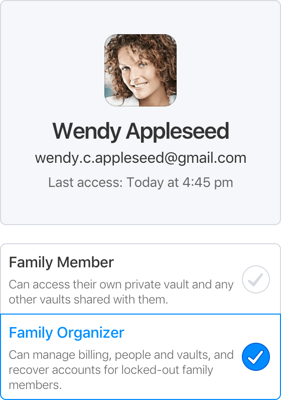 1 password families