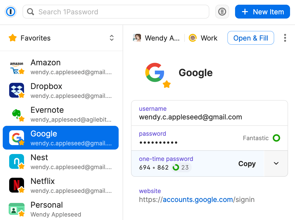 How do you select a different generated password? — 1Password