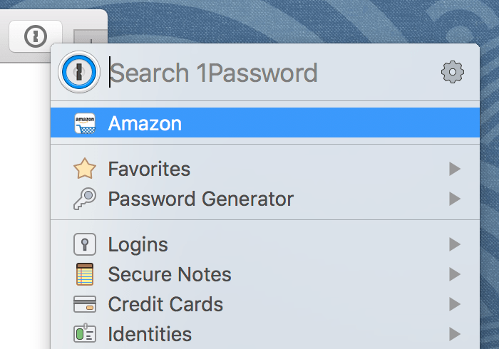 use touch id with 1password browser extension
