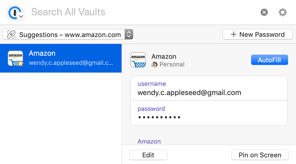 1password add new login