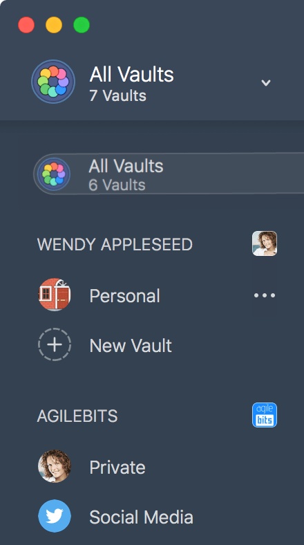 1password export vaults to move to another account