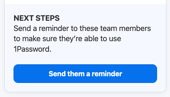 TThe section of the sidebar where you can send notifications about team usage reports.