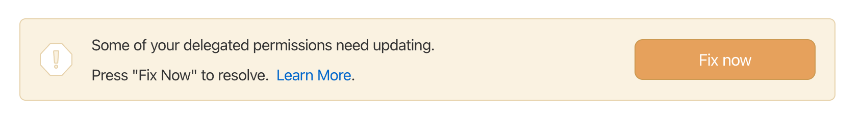 Fix current permissions button example