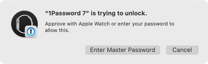 Apple Watch 1password