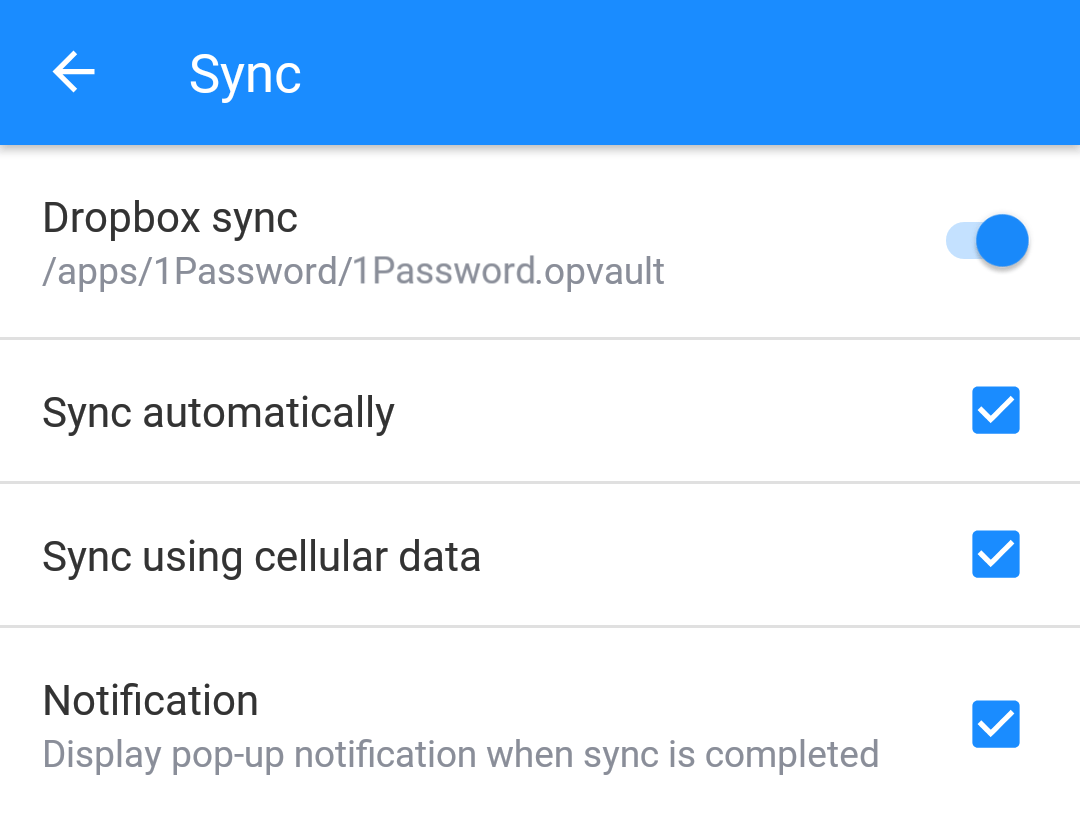 resilio sync password