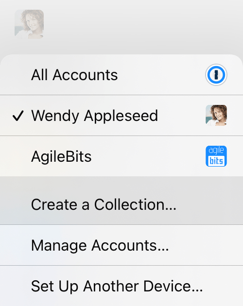 The dropdown menu open with Create a Collection selected.