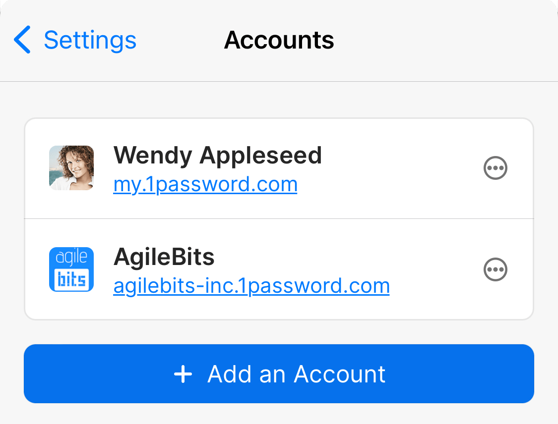 1Password - Login to multiple accounts