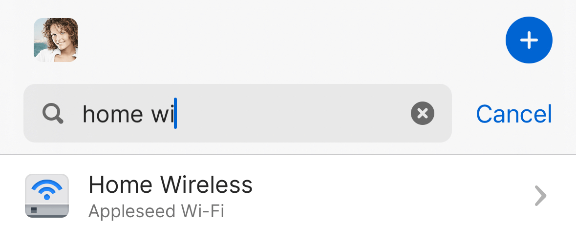 A search for items containing 'home wi' in the title, with Home Wireless as the top result.