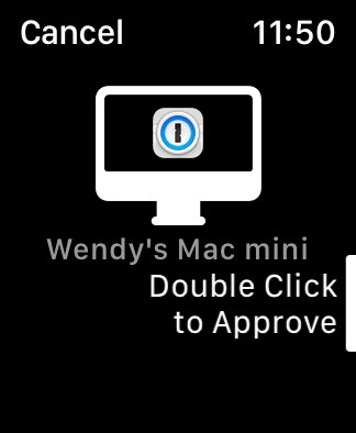 Double-click the side button to approve on Apple Watch