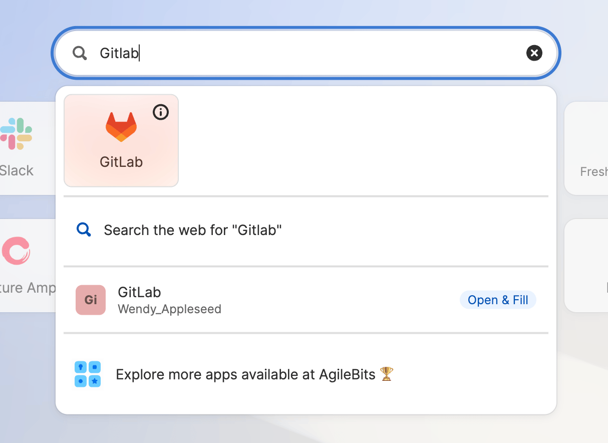 Search in App Launcher page.